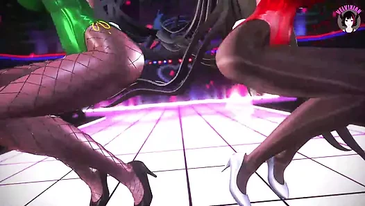 Bunnysuit + kovboy kız seks (3d hentai) içinde Phut tatlım dans