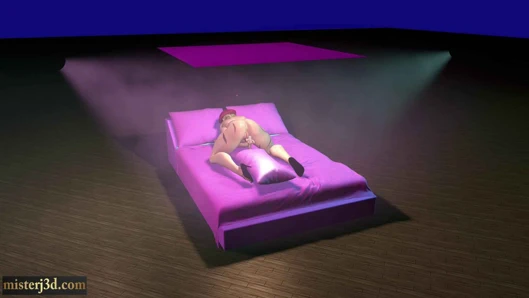 Cammy yatak odasında yalnızlığından hoşlanıyor