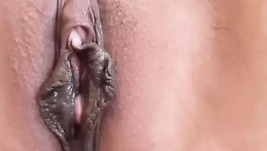 Olgun tıraş kremsi amcık, güney asyalı