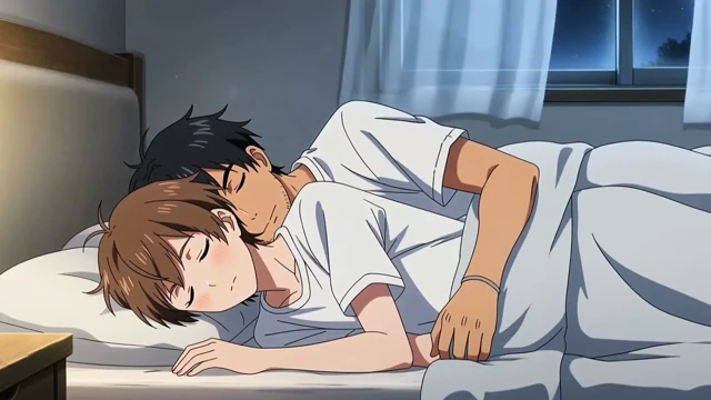 Two anime gay boy fuck on bed