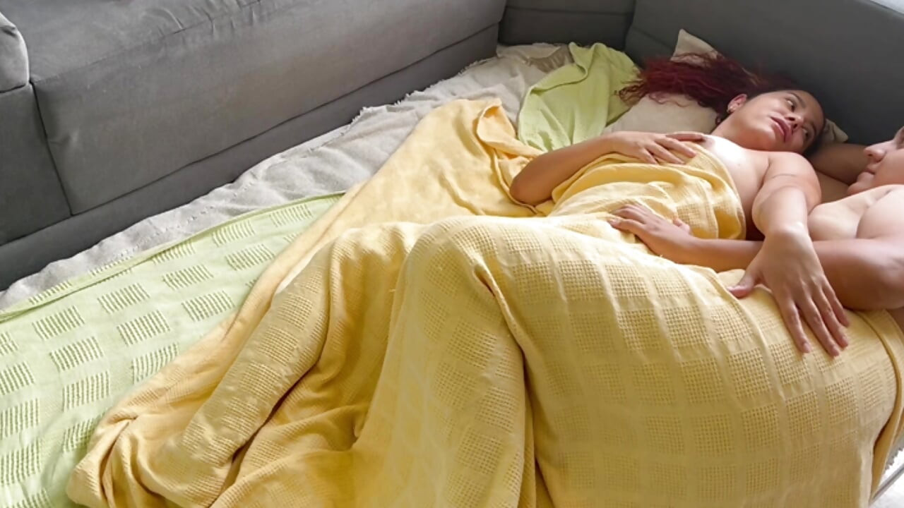 Fucked under the sheets no one can find out that you play with my pussy