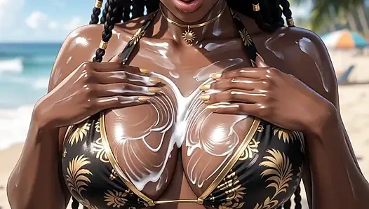 İri göğüslü bikinili kızlar üstsüz plaj derlemesi hentai