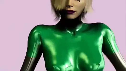 Siber kedi kıyafetim deri sıkı