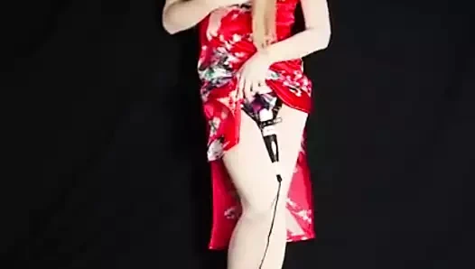 Kigurumi cheongsam titreşimli