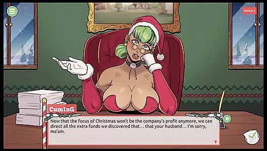 Claus' Secret Surprise XMAS HENTAI Game Ep.1 Naughty elf and sexy santa wife !