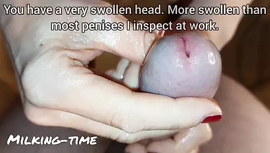 CFNM hemşire bölüm 4: sünnet zamanı? (Sağım zamanı)