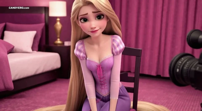 Yapay zekalı rapunzel oyuncu seçmelerinde seks - masum prensesin ilk oral seksi