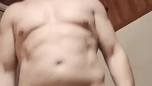 My balls dance in close-up