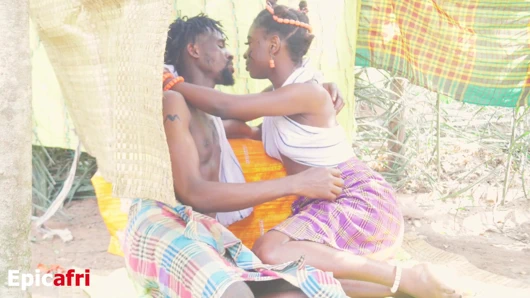 The king's youngest daughter visited me with her wet ebony pussy