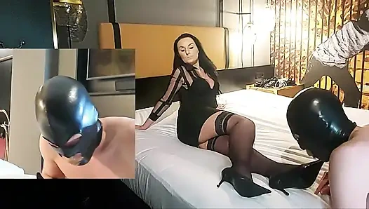 Yeni ayağım ve ayakkabı parlatıcı bez