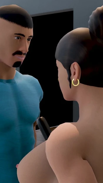 Захватывающий момент из "Секс мачехи с пасынок"