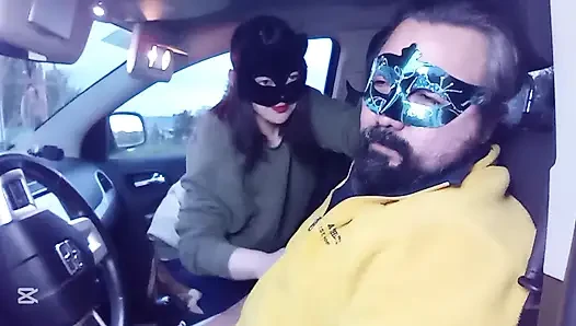 Arabada yüze tokat atma