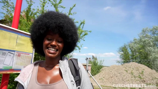 Çek sokakları 152: sevimli büyük memeli zenci kızla şenlik