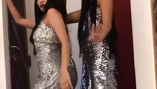 Sri Lankalı aktris sıcak dans