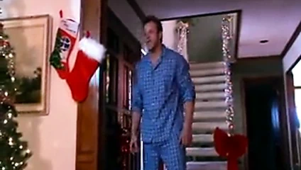 Bir busty sarışın ile kırmızı iç çamaşırı Noel seks