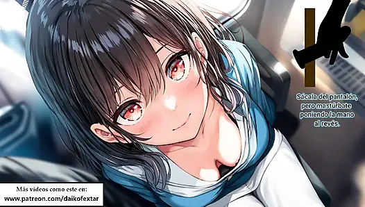 İspanyol hentai 31 talimatı - yaramaz japon trende sana mastürbasyon yapıyor.