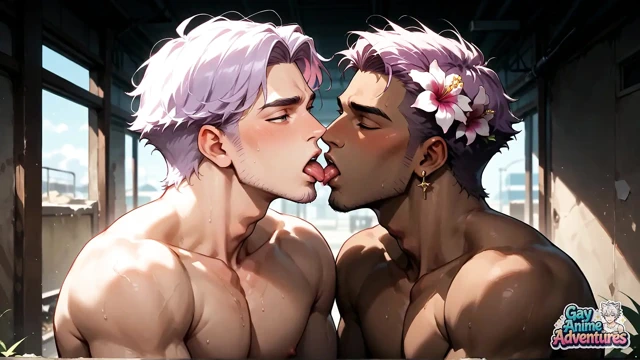 Pembe saçlı kaslı titan'ın depoda göt patlaması