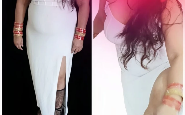 Lucknow Evinde Hintli ateşli model ile büyük zenci