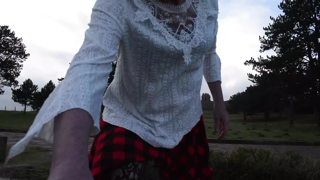 Transeksüel kadın kılıklı iç çamaşırlı açık havada 5