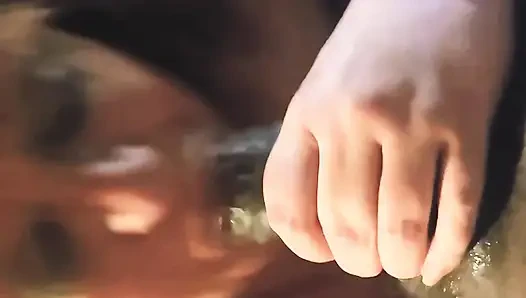 Ninenin ağzına tekrar boşalıyor