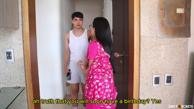 MY STEPSISTER'S LESBIAN GIRLFRIEND SUCKS MY COCK