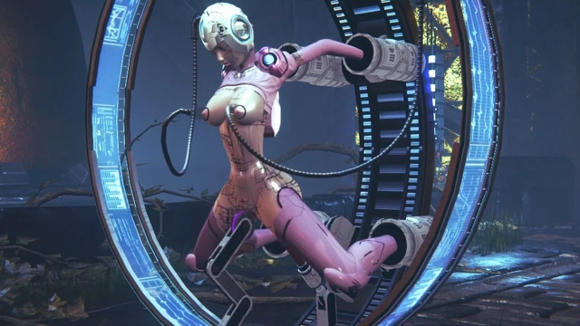 Cybertron'dan bir seks makinesindeki kadın transformatör : transformatörler hentai parodisi