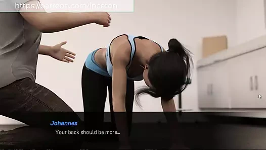 Şehvetin yankıları - yoga yaparken Jessica'yi siktim