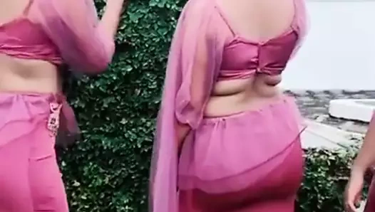 Sri lankalı saree kızlar sıcak dans