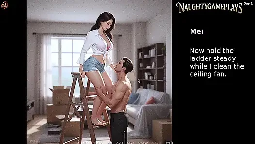Wife's Dare Part 01 by Hot_scorpion - Married Couple Having Sex - 3D Game