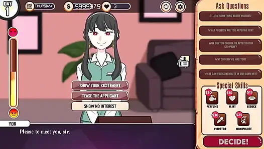 Секс-игра возбужденного вербовщика [часть 02] Обнаженный мод [18+] обнаженная игра / секс-игра