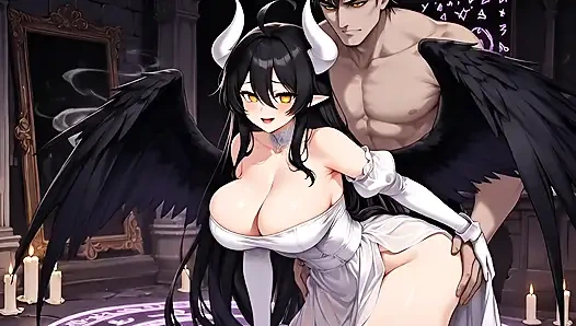 Albedo Succubus Magical Bonding Ritual Passionate Creampie Devotion Fantasy