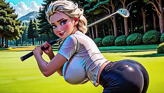 Fille de golf - ai generated -