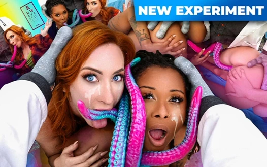 Büyük memeli Sophia Locke ve Cali Sweets yıldızlararası kural 34 üçlü grup sekste çıldırıyor