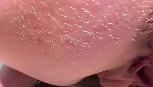 Büyük klitoris ölçme, ovma, pompa, işeme, yarak gibi mastürbasyon yakın çekim