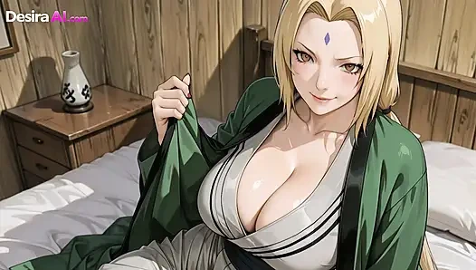 Hentai orta yaşlı seksi kadının yüzü kalın ateşli dölle gömülü - yapay zeka