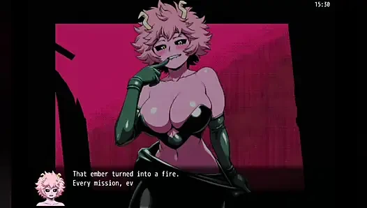 Pembe götlü sürtük büyük göğüslerini ve sürtük vücutlarını gösteriyor mina - hentai oyun