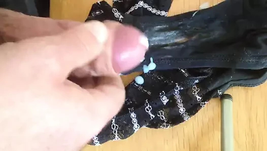 Tribute on wife's dirty panties - nov 2015