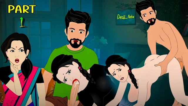 Seksi üvey kız kardeş evde yalnızken üvey annesi Hintçe sesini yakalayınca üvey erkek kardeşiyle sert anal seks yapıyor