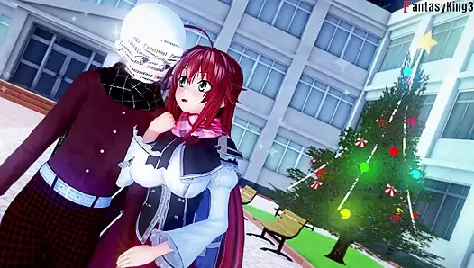 Rossweisse neredeyse beni Akeno'yu sikerken yakalıyor - dxd ntr madness series