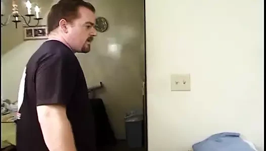 Brunette milf gangbang with multiple cocks to cum