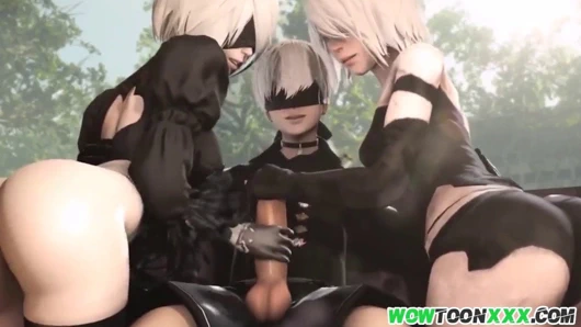 Busty babes alma bakım arasında büyük sert çük