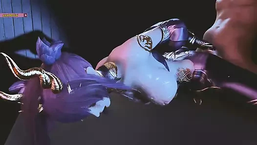 Zi yan büyük memeli güzellik hareket halinde - 3 boyutlu animasyon