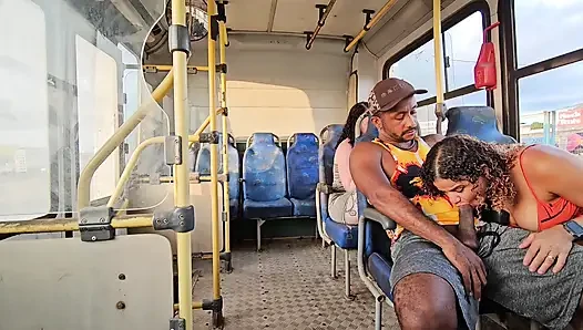 A SHAMELESS COUPLE RIDING IN PUBLIC TRANSPORT AND BACKSEAT PASSENGER FILMING EVERYTHING