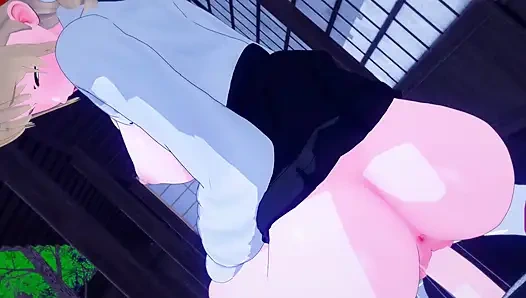 Сводная сестра трахает меня на заднем дворе