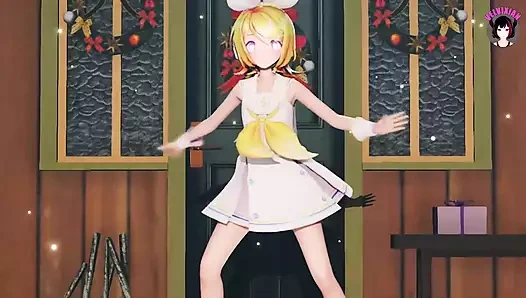 Rin - hibana dansı + kademeli soyunma (3 boyutlu hentai)