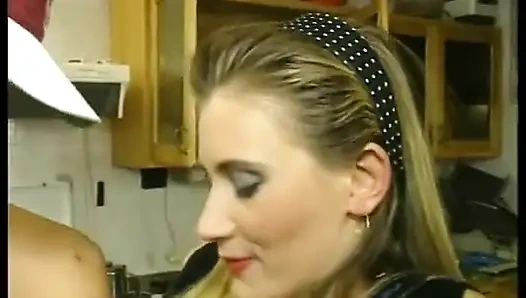 Hairy milf with small tits gets slammed and facialized