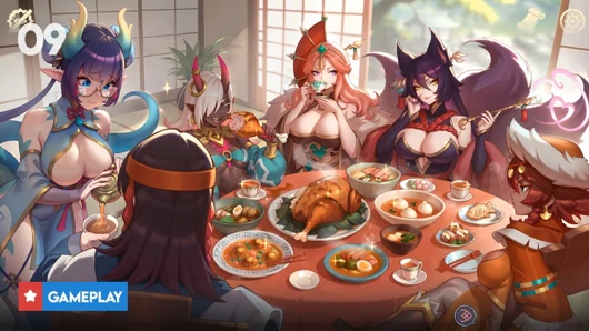 EP9: Tea Ceremony with the Chosen 5 - A Royal Gathering in the Imperial Harem - Harem Fantasy