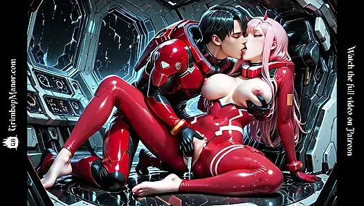 Zero Two sevgilisini franxx'in derinliklerine alıyor