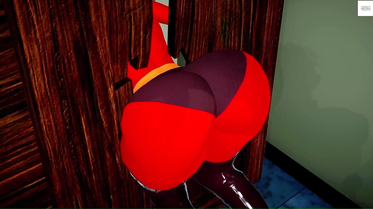 Helen Parr duvara sıkıştı