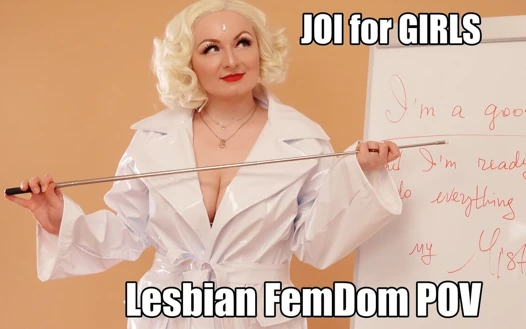 JOI for girls lesbian femdom POV video